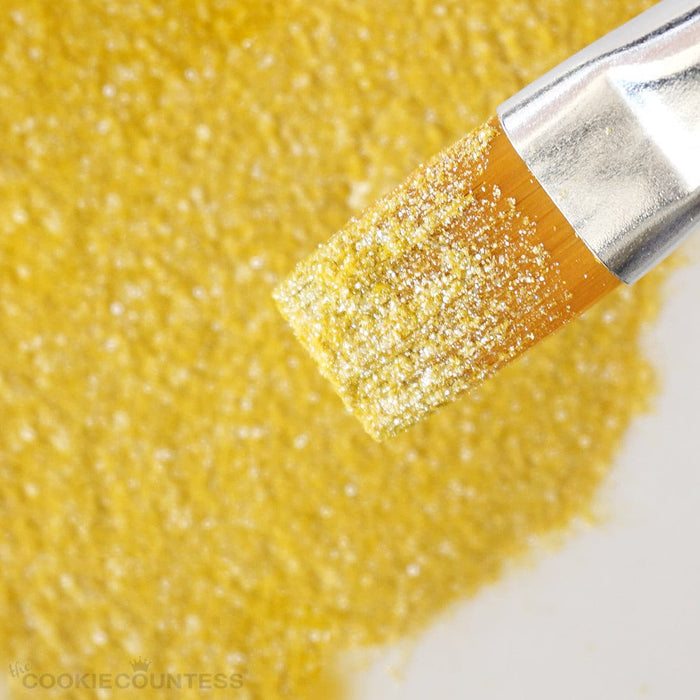 Yellow Edible Glitter FDA Approved Made in USA - Kosher, Vegan